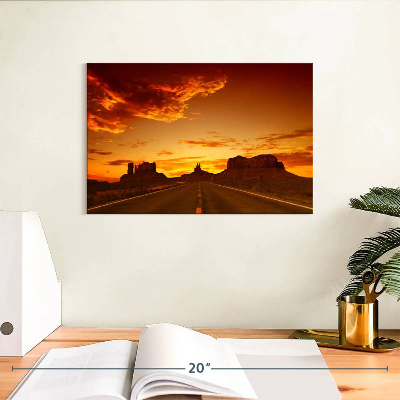 Mehar Road Sunset, 8" H x 12" W