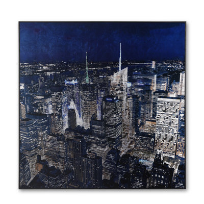 «New York Skyline», art acrylique
