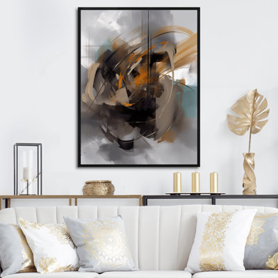«Holle Abstract Design Shapes IV», reproduction sur toile