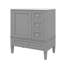 Meuble-lavabo 30 po avec lavabo en céramique, unité avec 3 tiroirs-1873724361