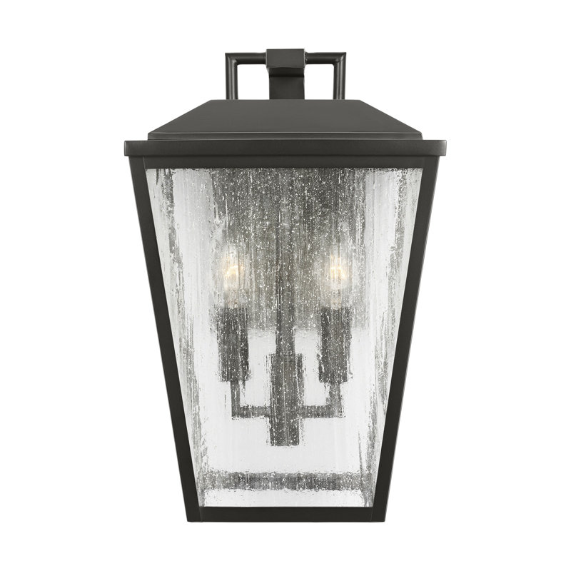 Luminaire d'extérieur 2 lumières Kennewick au fini bronze antique avec abat-jour transparent, Bronze Antique, Deux lumières