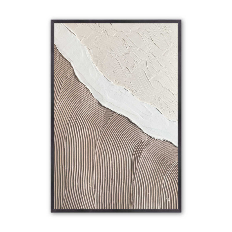 Wave Formations Duo II Set of 2 Prints in a Frame, 15.5" H x 23.5" W x 1.25" D, Weathered Zinc Framed