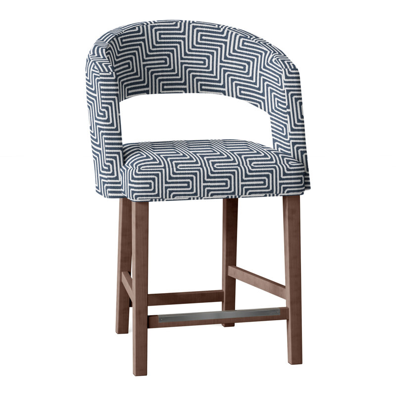 Tabouret de comptoir 26 po Bryant, Noyer, Perigold Indigo