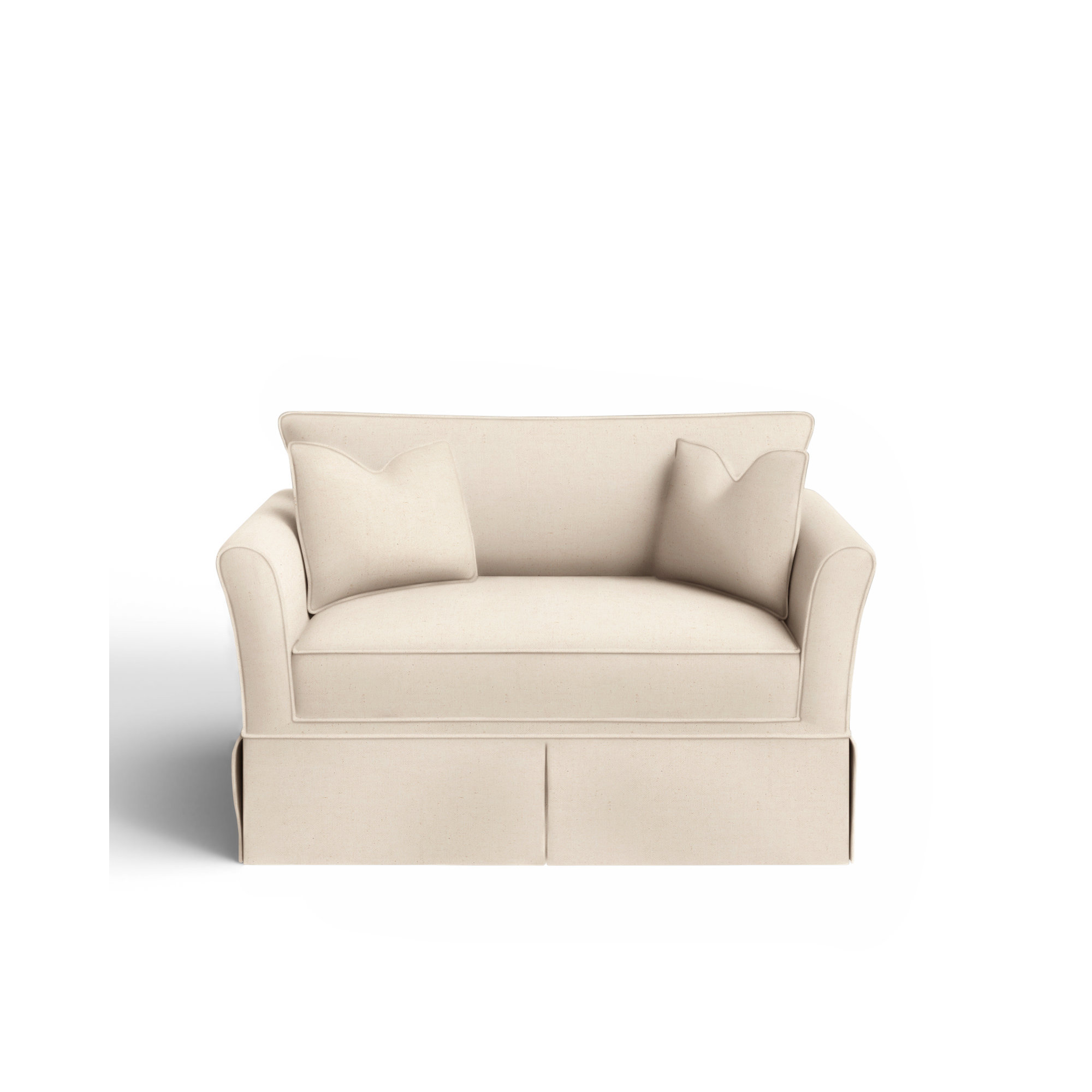 Shelby Upholstered Chair And A Half, Bayou Natural Canvas