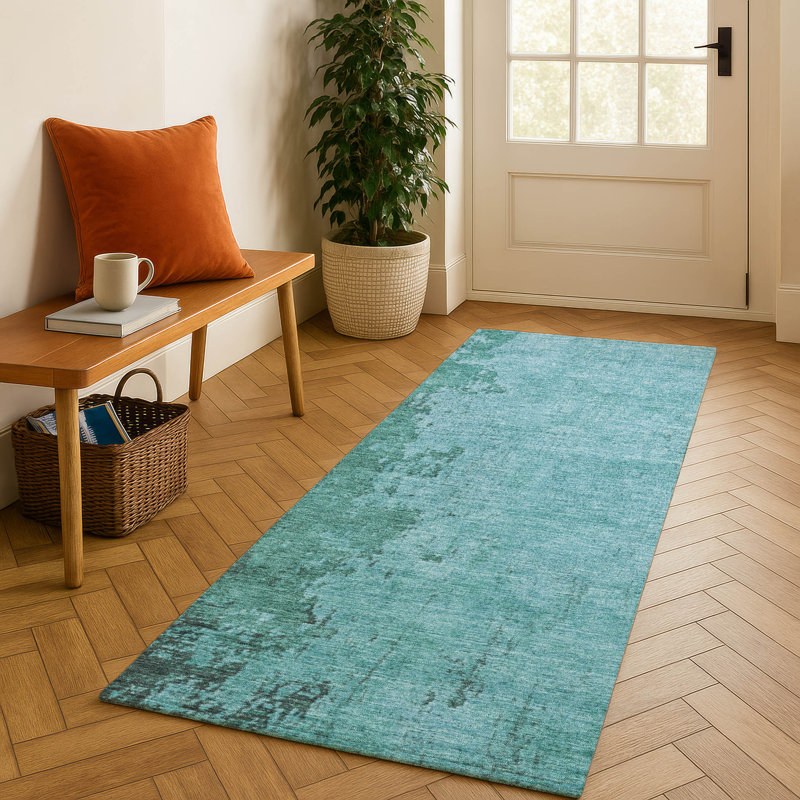 Premium Machine Washable Jakiyra AMF1904 Modern Rug, Runner 2'3" x 7'6"