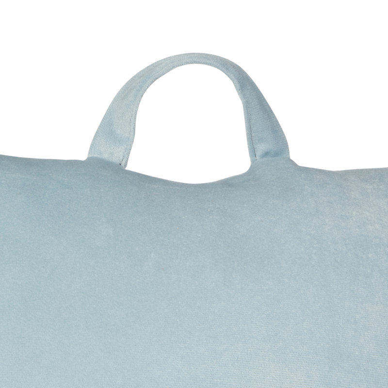  Backrest Pillow, Gray/Blue