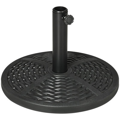 Contemporain 21. Porte-parasol rond robuste en rotin 18 po Market Market