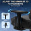 Maxway Furniture Adjustable Reclining Ergonomic Swiveling PC & Racing Game Chair