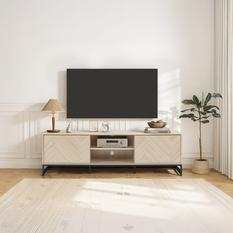 Meuble télé 70,9 po, Érable clair