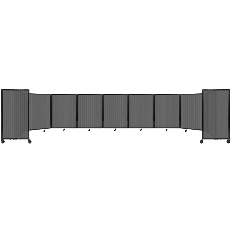 Cloison murale en polycarbonate 360, H 48 po x l 300 po, Gris foncé