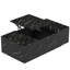 Table basse à plateau relevable noir avec rangement, lumières DEL, chargement sans fil et haut-parleur Bluetooth | Idée de cadeau-1143794168