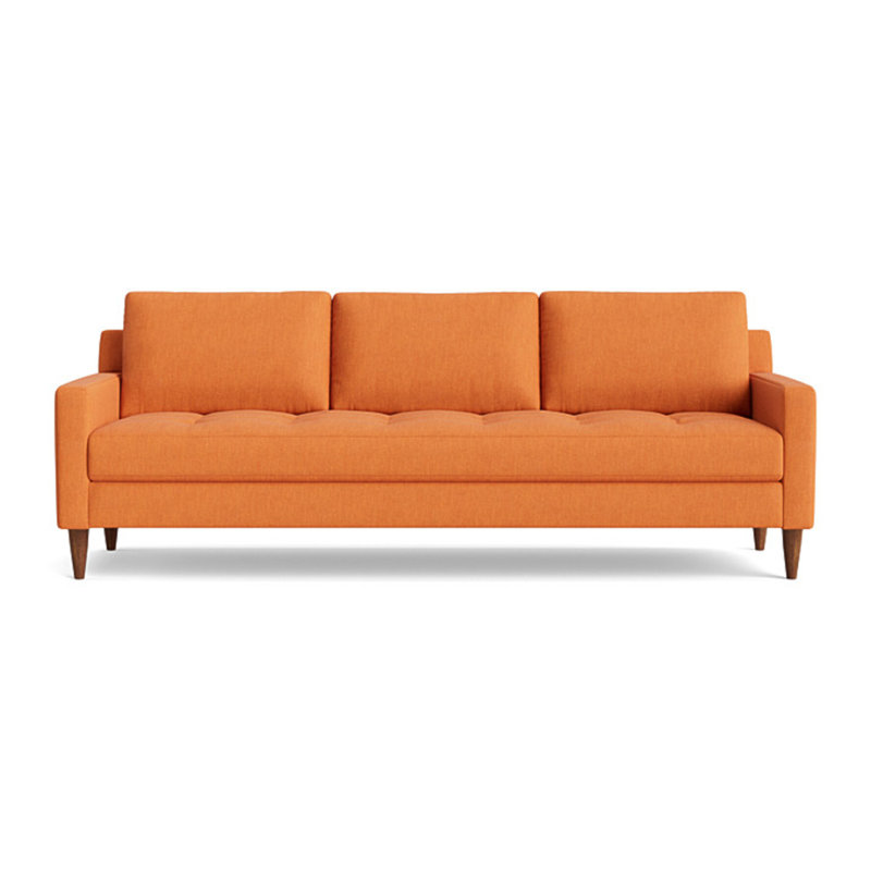 MCM Sofa (95"), Performance Weave - Carrot