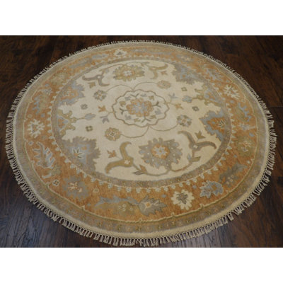 One-of-a-Kind 6' Round Wool Area Rug in