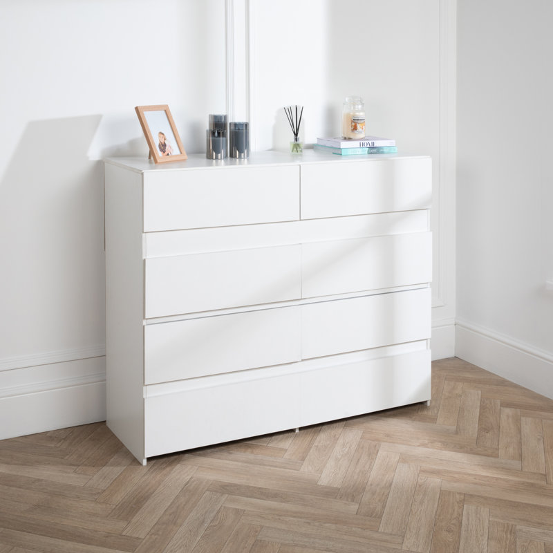 Pruitte 120 cm W Chest of 8 Drawers