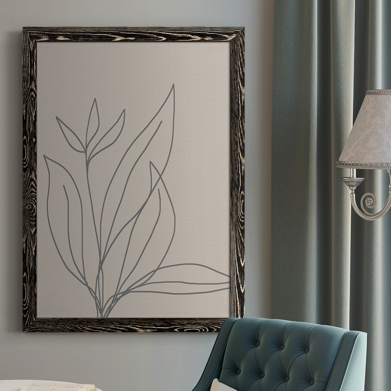Neutral Lines I, reproduction d'art sur toile, Noir, H 43,5 po x l 31,5 po x P 1 po