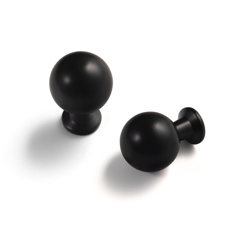 9/10'' Round Knob Multipack, Matte Black