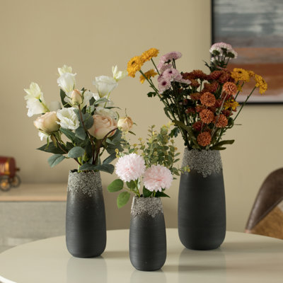 Crystal Table Vase - Set of 3
