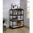 Natural and Black 4-tier Bookcase-1150891089