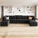Hartig U Shaped Modular Sectional Reversible Sofa with Chaise