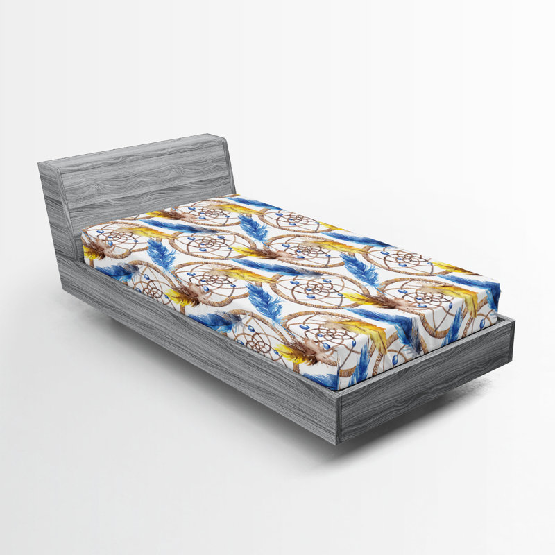 Drap-housse Ambesonne Oriental Vibes, Twin Fitted Sheet