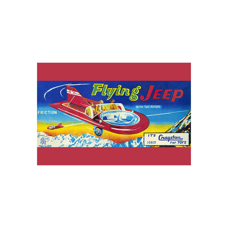 Flying jeep-impression de publicités, H 44 po x l 66 po