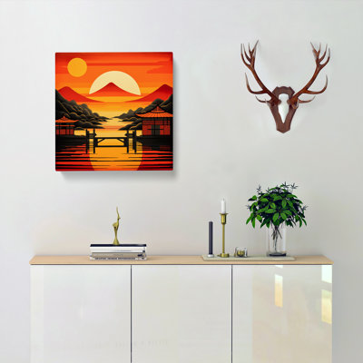 Japanese Sunset Constructivism No.3 - Print