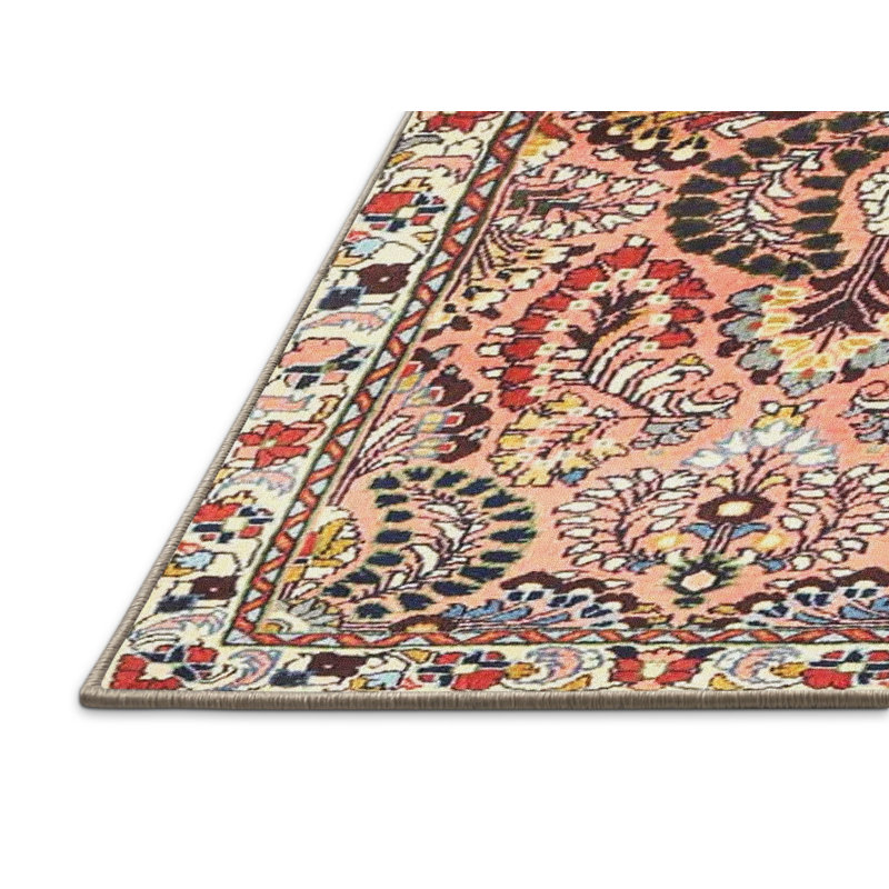Tapis oriental rouge / brun / beige, Rectangle 7 pi x 10 pi