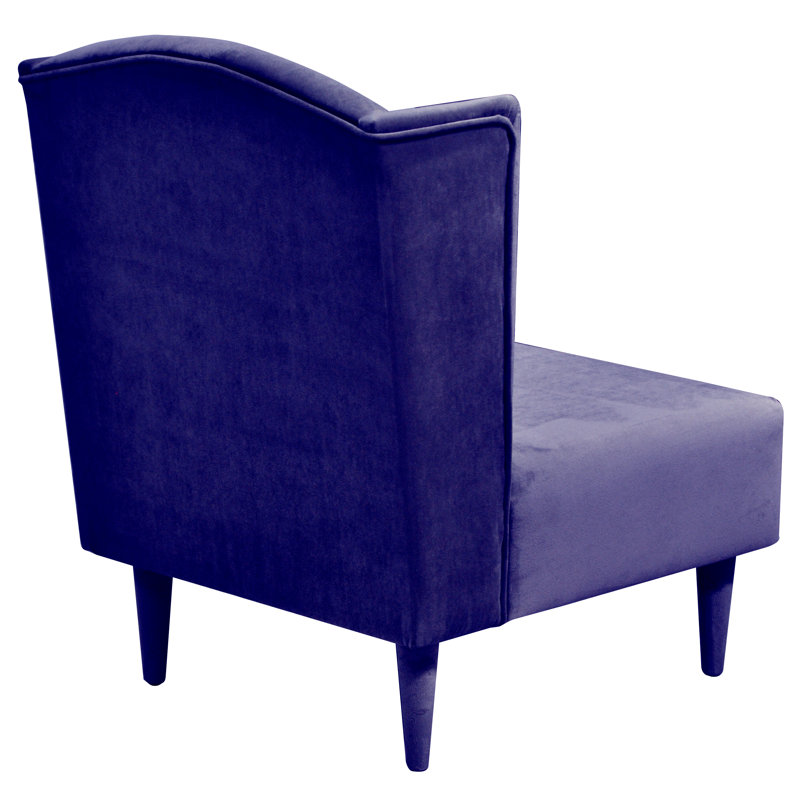 Pepi Upholstered Wingback Chair, Violet