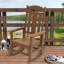 Chaise Adirondack à bascule en plastique Ottaviana-962913008