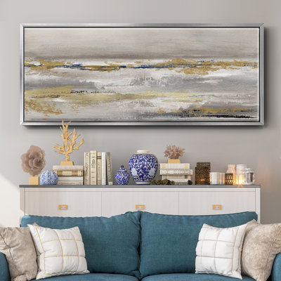 Golden Fog- Framed Canvas