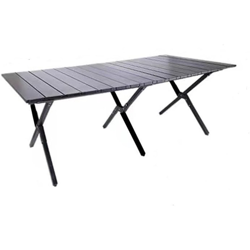 Charin Rectangular Metal Folding Outdoor Dining Table , cm W cm D, 52cm H x 60cm W x 120cm D