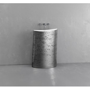 Évier sur pied en laiton vieilli / blanc Vast Studio