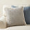 Helma 20" x 20" Embroidered Linen Pillow Cover