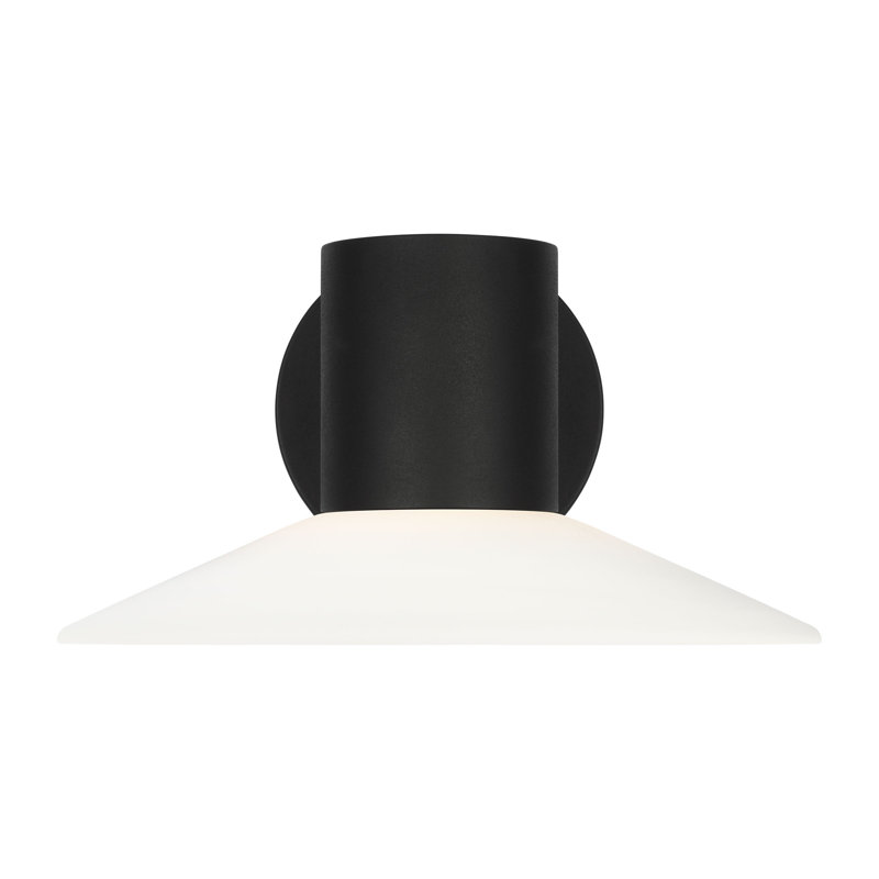 Focal LED Outdoor Wall Lantern, 7" H x 12" W x 14" D, 8 W