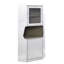 Aluminum Cabinet With 1 Shelf, Enhancing Storage Efficiency Modern 2-Door Shelf For Practical