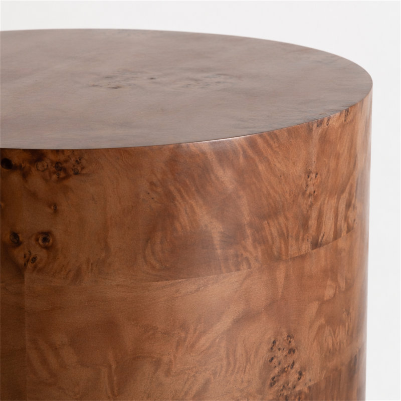 Ensemble de 2 tables basses gigognes, H 14,96 po x l 18,9 po x P 18,9 po, Marron foncé