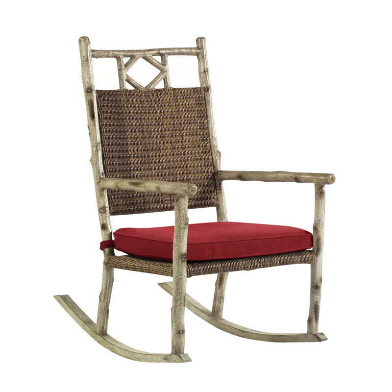 Chaise berçante avec coussins River Run, Sunbrella® écarlate Denver