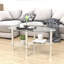 Table basse ovale en verre transparent-126257064-126257065