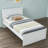 Modern White Twin Bed