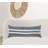 14" X 36" 100% Cotton Striped Zippered Pillow-99425801
