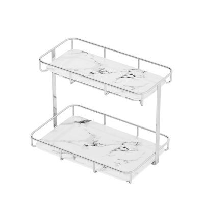 Stainless Steel Compartment Makeup Organiser