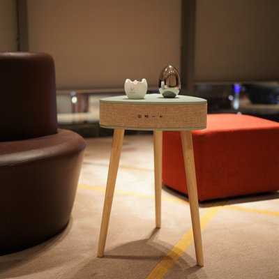 Saturn Smart Coffee Table With Bluetooth Spearker And Wireless Charger And Built-In Battery