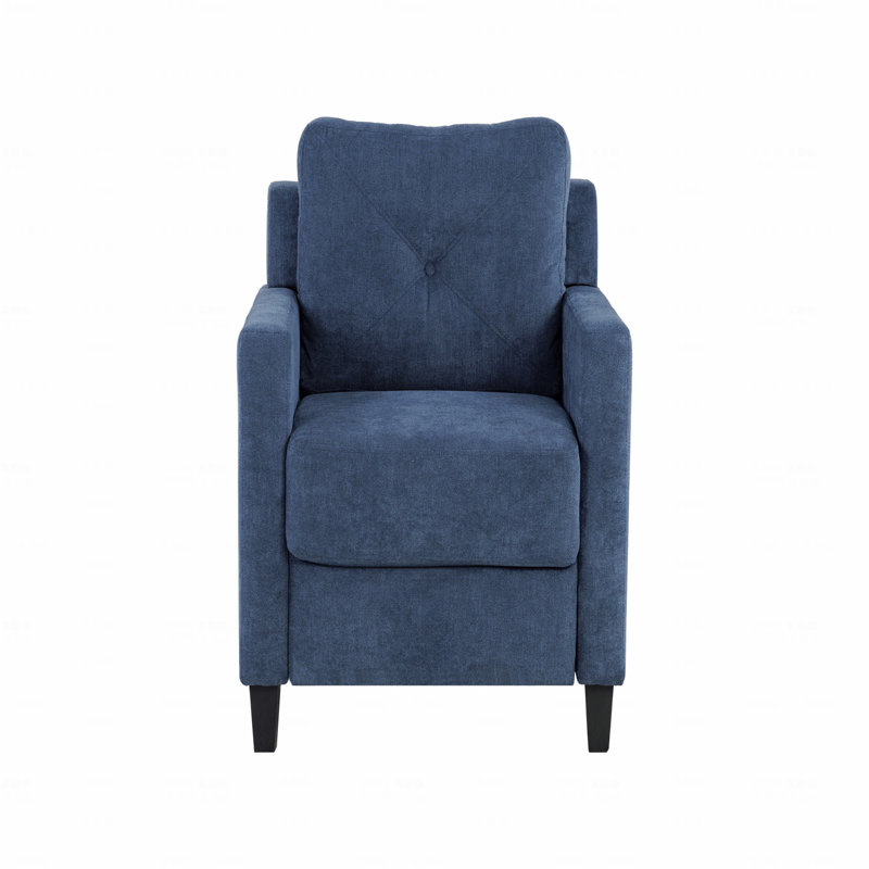 Chaise en chenille bleu marine
