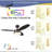 42'' Ceiling Fan with LED Lights