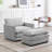 Redenius 42" Upholstered Corduroy Armchair with Ottoman-91901460