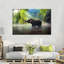Éléphant sauvage sur toile-772757082
