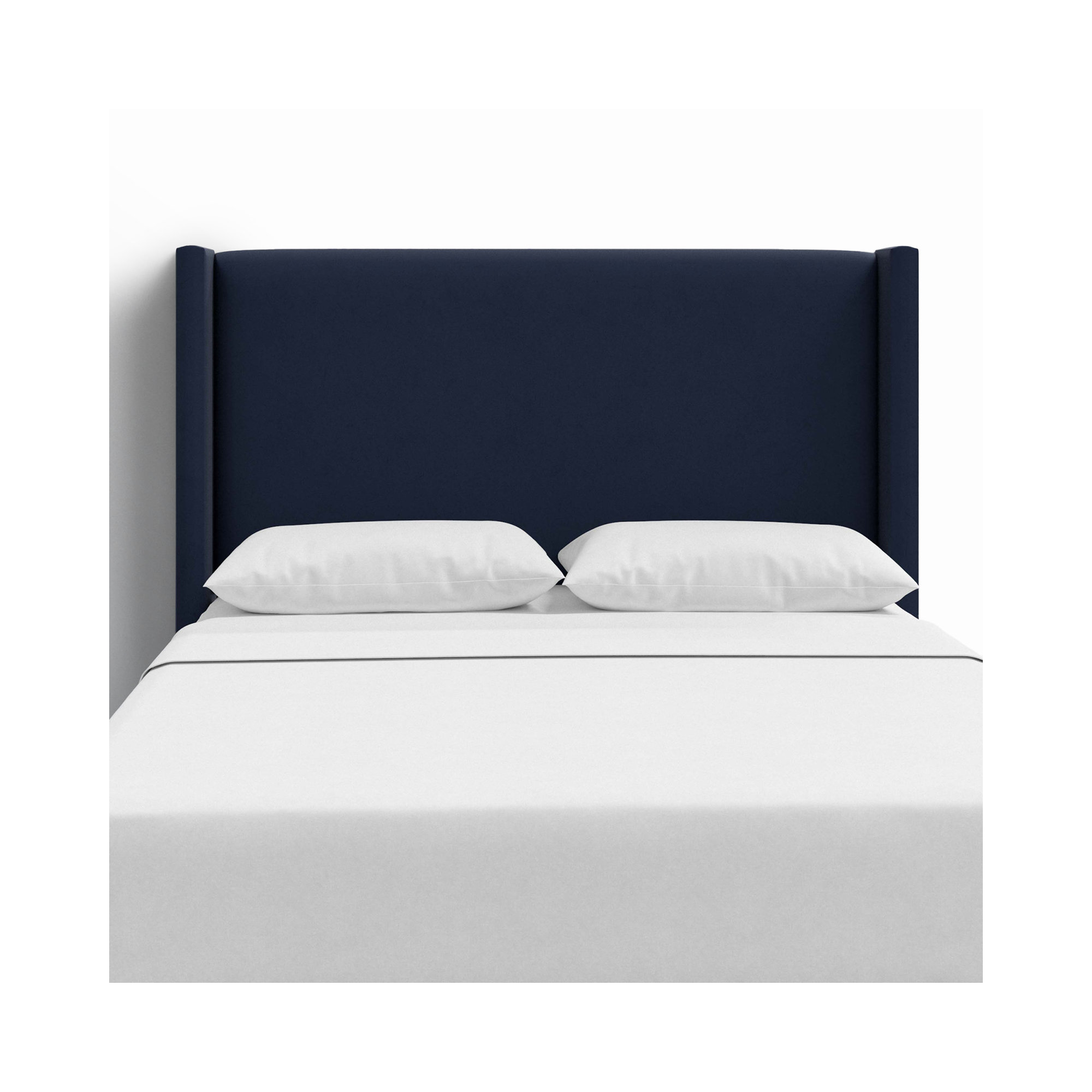 Hanson Upholstered Headboard, Twin, Classic Ink Performance Velvet
