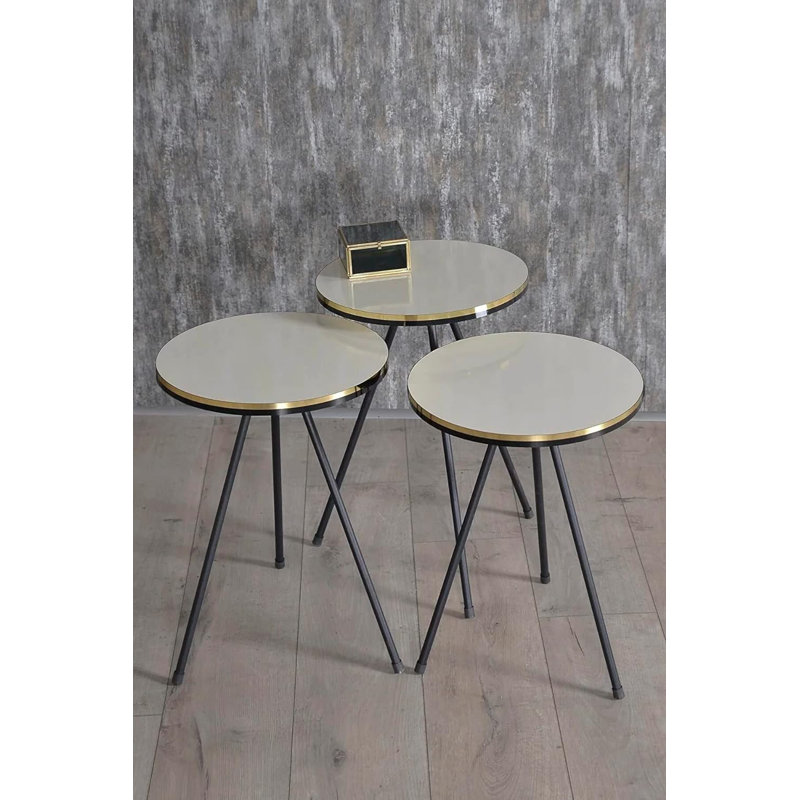 Corliss 14cm Console Table, Cream White