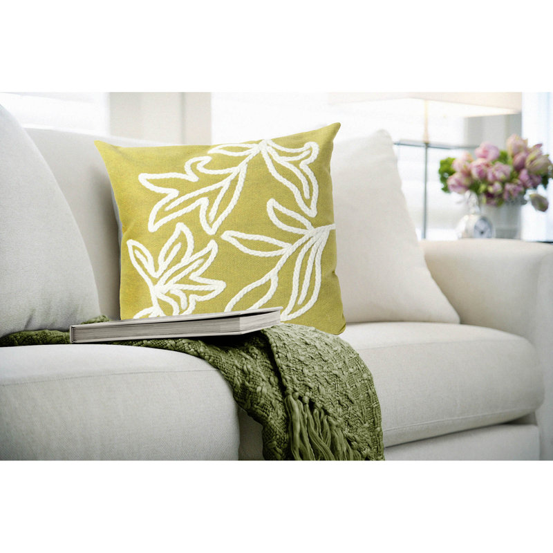  Indoor/Outdoor Throw Pillow, 20" x 20", Lime