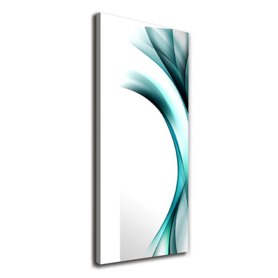 Waves Abstraction - Wrapped Canvas Print
